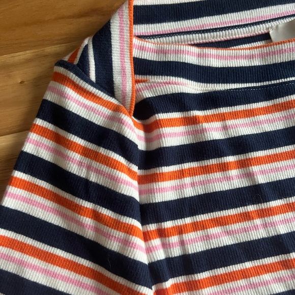 Loft Striped Ribbed Boatneck Tee - Women's Size Medium - New with tags! - Picture 4 of 6